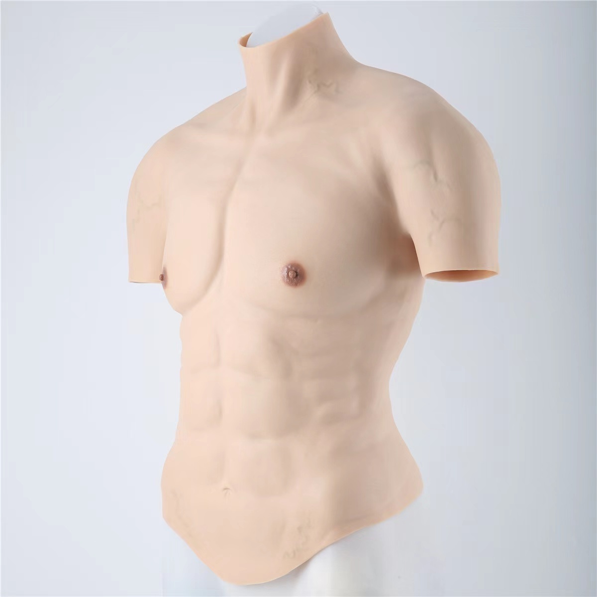 Realistic Fake Muscle Enhancers Shirt Silicon Muscle Chest Costume Silicone Muscle Suit