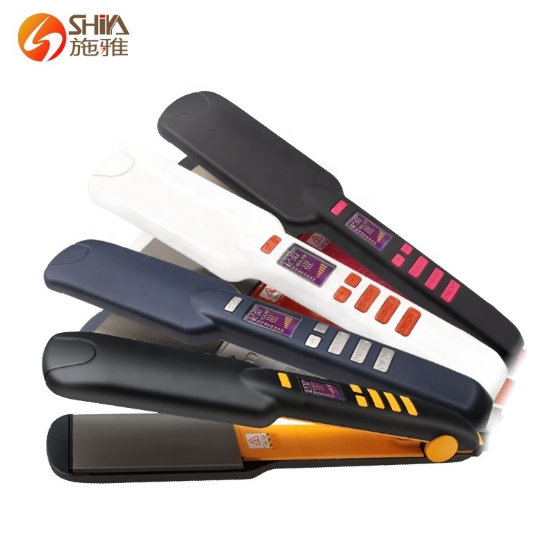 Dual voltage best private label MCH  nano titanium 2 inch hair straightener custom flat iron professional