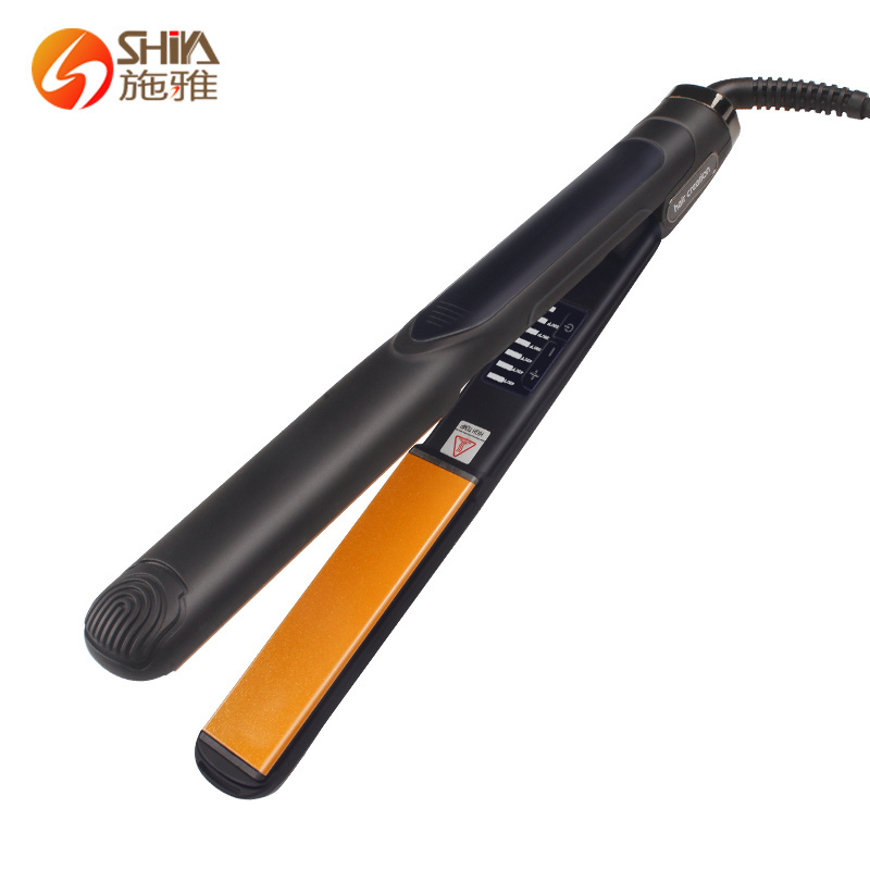 new hair styling tools titanium and ceramic best flat iron 2 in 1 hair straightener and curler for afro hair dual voltage