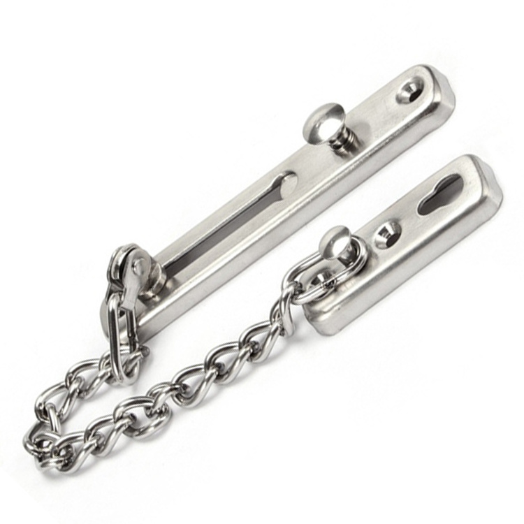 High Quality Hardware Zinc Casting Security Door Guard Locks Stainless Steel Metal Door Safety Chain Door Chain Lock