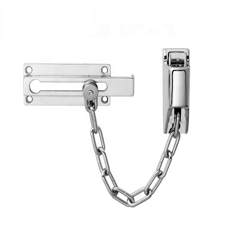 High Quality Hardware Zinc Casting Security Door Guard Locks Stainless Steel Metal Door Safety Chain Door Chain Lock