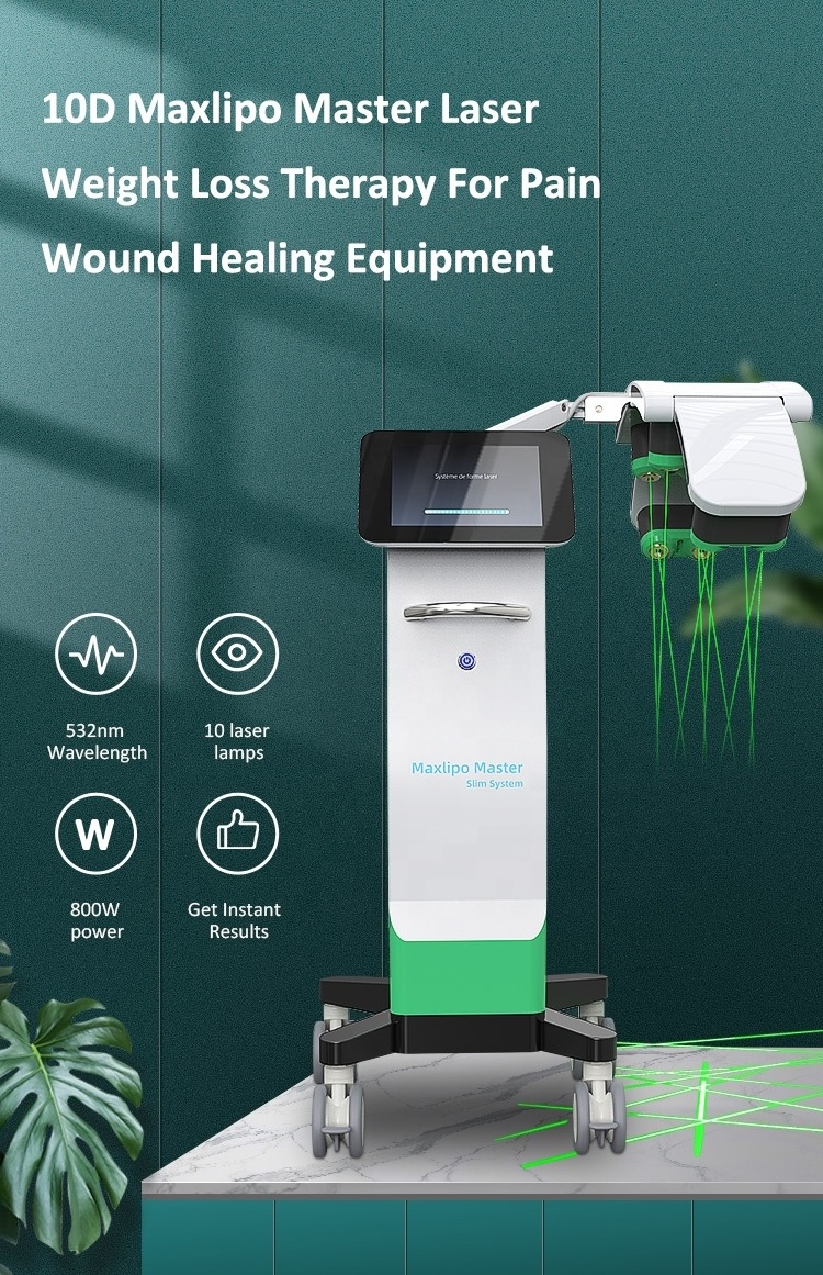 SY-LLP1 2024 Factory Price 10d Maxlipo 532nm Green Light Laser Slimming Machine 532nm 10D Lipo Fat Loss Laser Slimming Machine