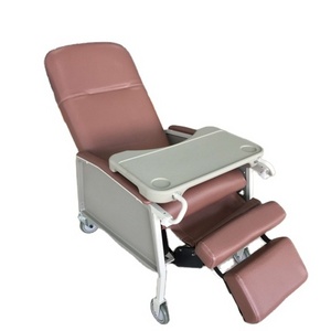 Medical Hospital Portable Clinical Blood Draw Recliner Phlebotomy Lab Chair With Wheels