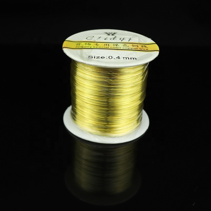 0.2mm-1.0mm Wholesale Colorful Copper Beading Wire Thin Metal Wire For DIY Craft  Jewelry Making 250g /Roll