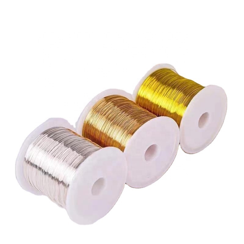 0.2mm-1.0mm Wholesale Colorful Copper Beading Wire Thin Metal Wire For DIY Craft  Jewelry Making 250g /Roll