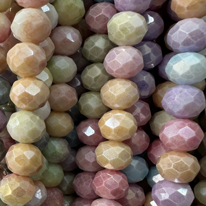 10mm Stone Glass Bead Mixed Color Faceted Beads jewelry clothing accessories