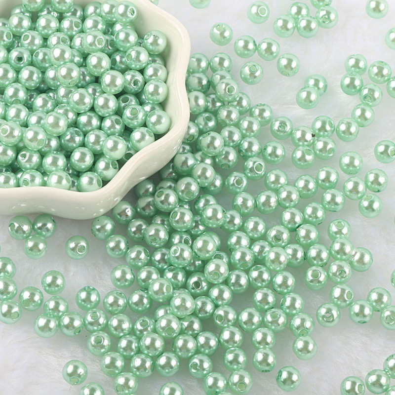 8mm round cheap ABS plastic pearl beads wholesale White imitation pearl for Jewelry Making DIY Bracelet Necklace