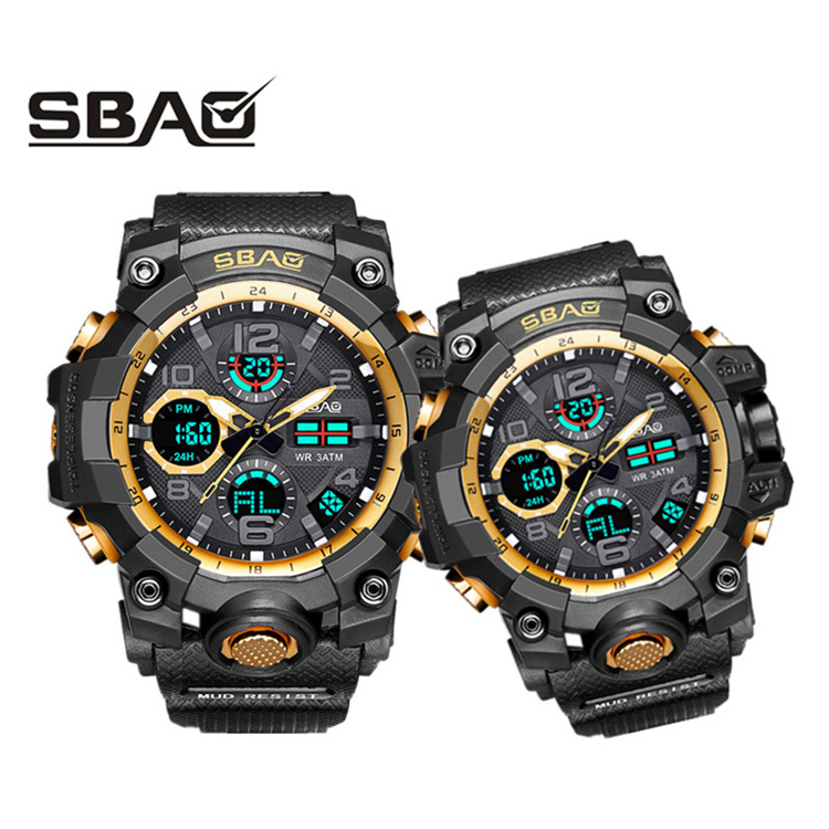 New Style Watch Sport Men Fashion SBAO LED Digital Electronic  Wristwatch relogio masculino Lover Watches