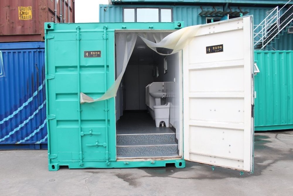 20 ft Low Cost Steel Expandzble Container Mobile Toilet for Sale