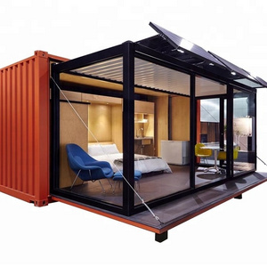 20ft  prefabricated expandable container house in China for sale and 20ft prefab house