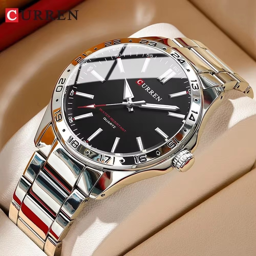 Curren 8452 Quartz Watch Men Fashion Waterproof Sport Watches Male Clock Reloj Hombre Mens Business Stainless Steel Wristwatch