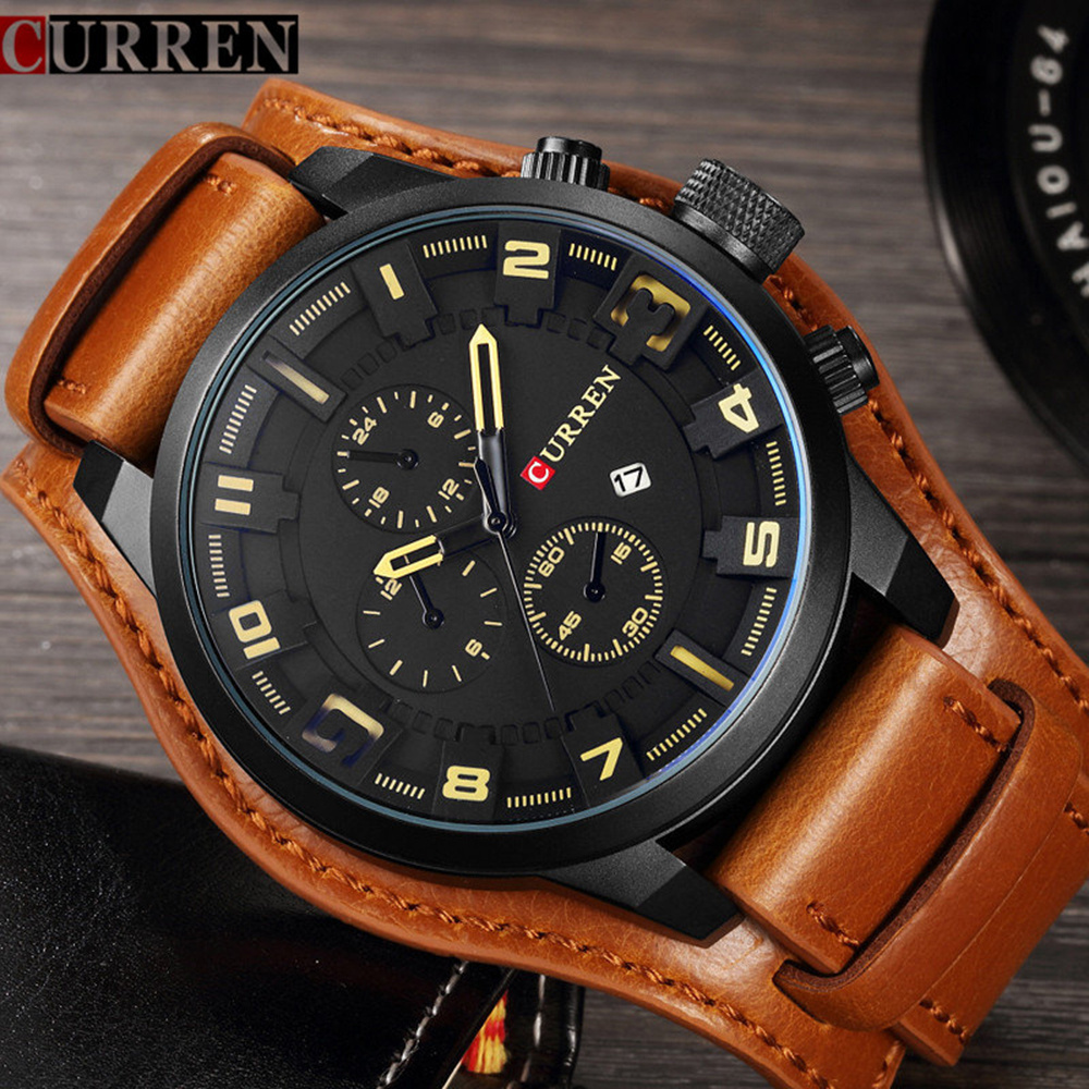 CURREN 8225 Men's Watches Top Brand Luxury Fashion&Casual Quartz Watch Date Waterproof Wristwatch Hodinky Relogio Masculino