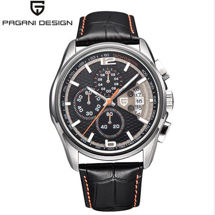 Pagani Design 3306 Men Fashion Quartz Leather Strap Watches Chronograph Dropshipping Casual Business Wristwatch