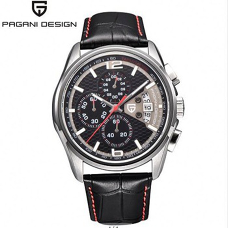 Pagani Design 3306 Men Fashion Quartz Leather Strap Watches Chronograph Dropshipping Casual Business Wristwatch