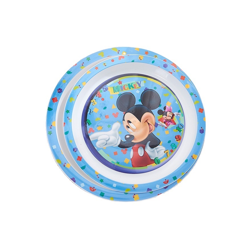 Chinese professional SY821 wholesale portable 3d lenticular plastic cartoon plate snack serving dish