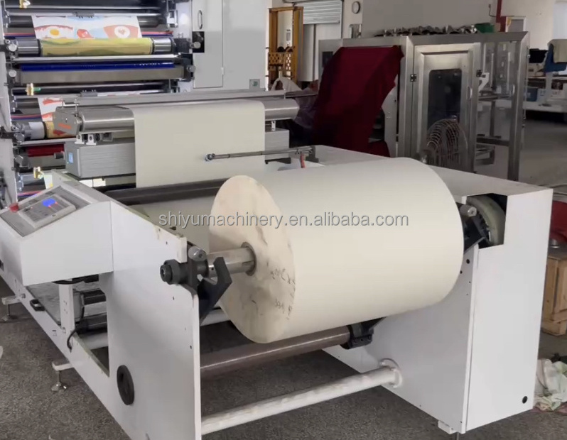 High-Efficiency full Automatic plastic bag Flexo Label Paper Cup label flexo Printing Machine