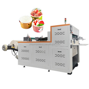 High Speed Automatic Roll Paper Cup Cutter Die Cutting Creasing Machine Price 90-140m/min Production Capacity