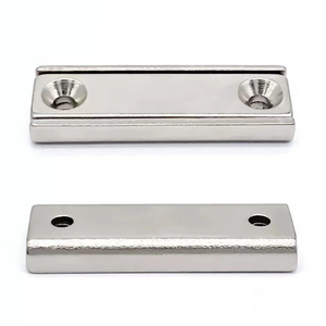 Free Samples Hight Quality Block Pot Neodymium Channel Magnet With Countersunk Hoe