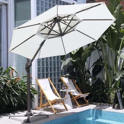 Parasol Outdoor Big Garden Sun Aluminum hotel pool Windproof patio Roman Cantilever Umbrella