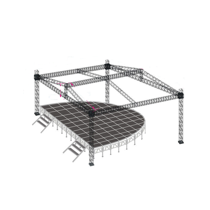 aluminum stage lighting truss podium