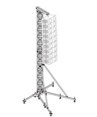 aluminium line array speaker truss stand