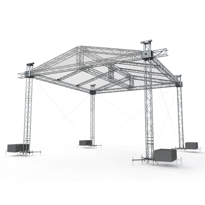 Square Aluminum Portable DJ Truss Used for Nightclub on Sale