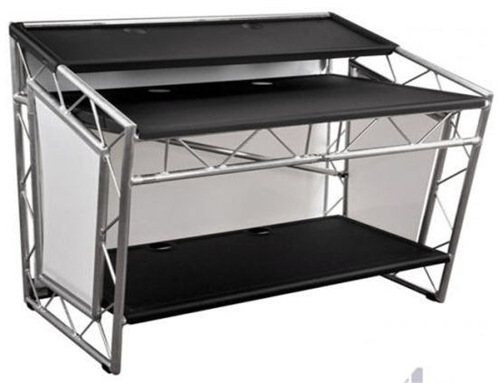 Aluminum Portable DJ Table High Quality Assemble Foldable Mobile DJ Truss Booth