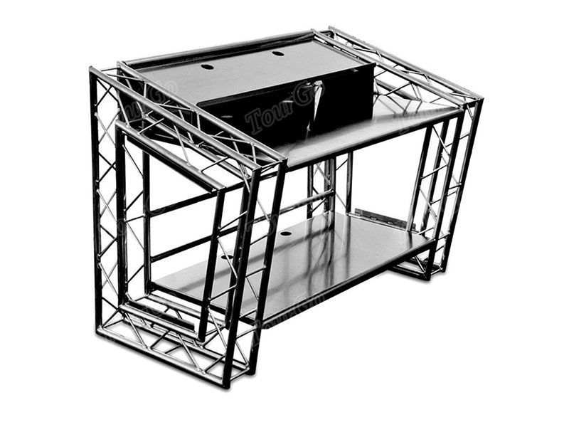 Aluminum Portable DJ Table High Quality Assemble Foldable Mobile DJ Truss Booth