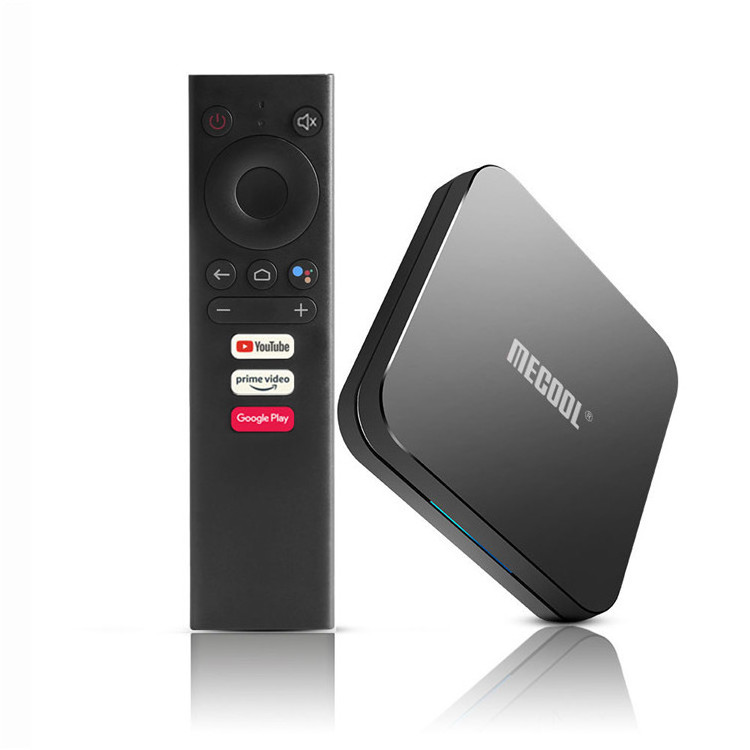 Shizhou Tech mecool km9 pro classic google android 9.0 tv box Amlogic S905X2 Quad Core with bt voice remote control