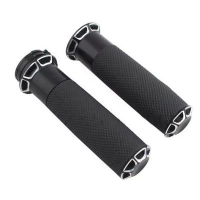 1" 25mm Motorcycle bicycle Hand Grips For Universal 25MM Motorcycle Parts Handlebar Throttle Grip CNC Retro Handle Bar Glue