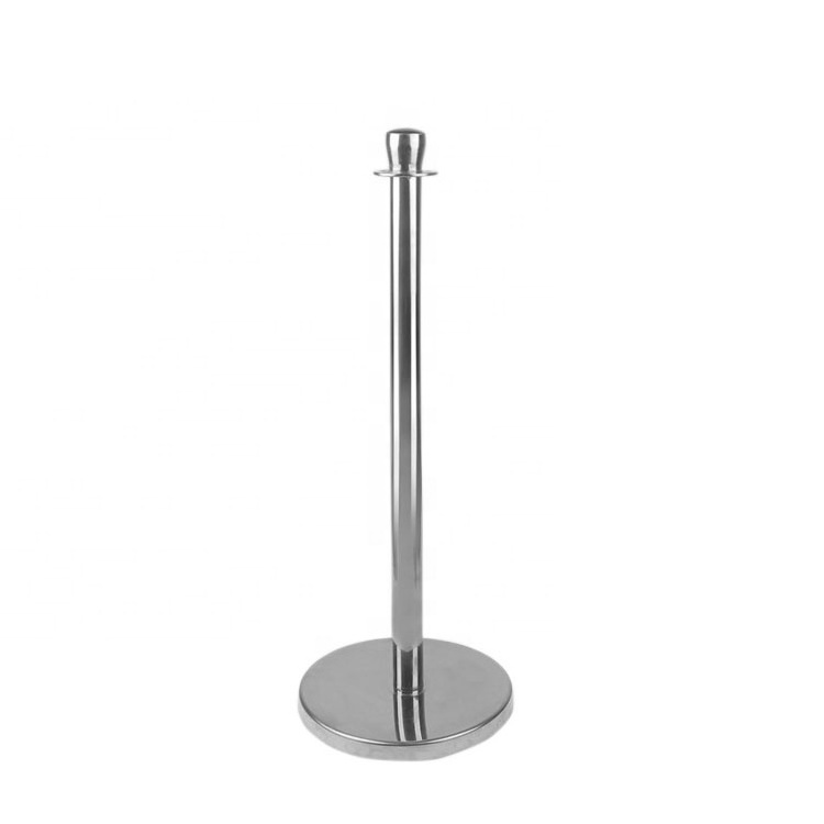 Jessubond Stainless Steel Crown Head Event Red Carpet  Reception Queue Stand Velvet Rope Stanchion Crowd Control Barrier