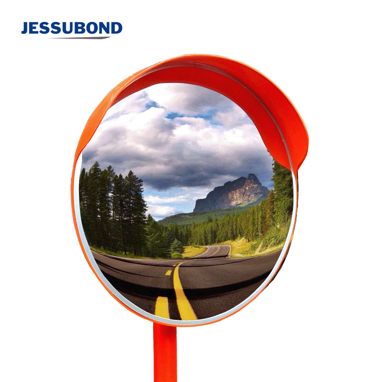 JESSUBOND Hot Sale 80 Cm  Round Acrylic Shatterproof Plastic Outdoor Road Traffic Convex Pc Mirror Safety