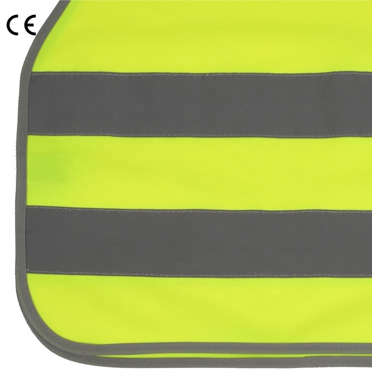 Children's Reflective Vest CE Customize high visibility multi-color breathable school outdoor reflective kids safety vest