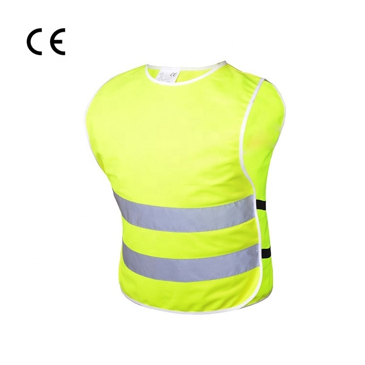 Children's Reflective Vest CE Customize high visibility multi-color breathable school outdoor reflective kids safety vest