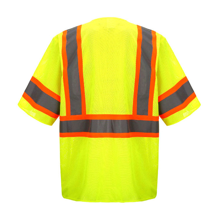 Good Quality ASNI 3M High Visibility Custom Logo T-shirt Safety Vest Reflective