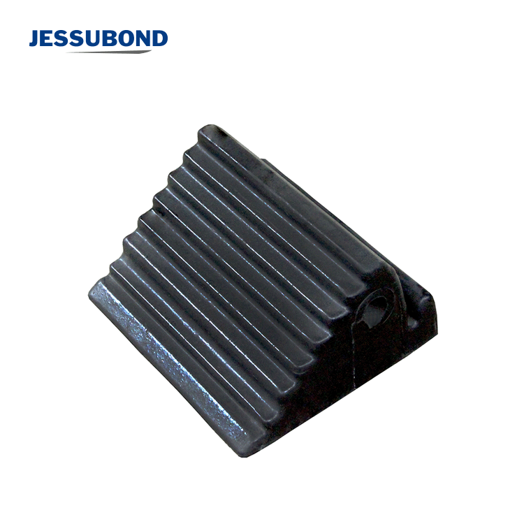 Jessubond Heavy Duty Polyurethane Truck Stopper Rubber Wheel Stop Chock Block