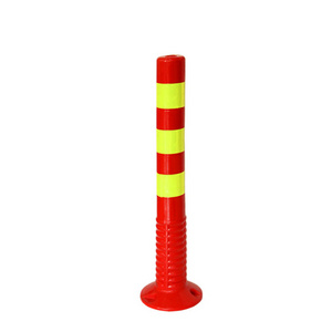 Jessubond Warning Post China Collapsible Orange Safety Traffic Reflective Flexible Warning Bollards Post