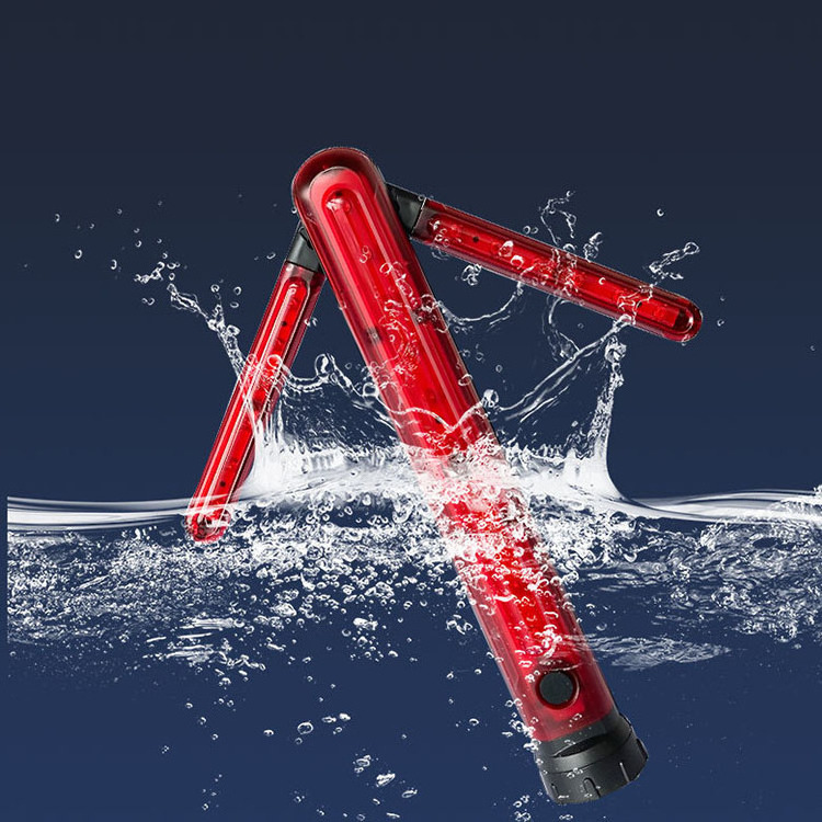 Deformable Arrow Hand-held Fluorescent Light Traffic Baton Magnetic Suction Fluorescent Baton