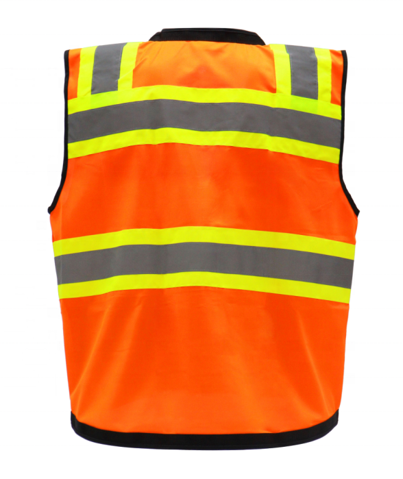 Reflective Custom Fluorescent Work Safety Work Vest Logo High Visibility Ansi Safety Vest/