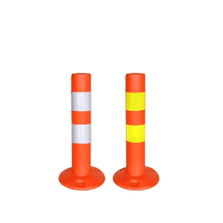 Jessubond Warning Post China Collapsible Orange Safety Traffic Reflective Flexible Warning Bollards Post