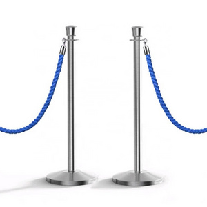 Jessubond Stainless Steel Crown Head Event Red Carpet  Reception Queue Stand Velvet Rope Stanchion Crowd Control Barrier