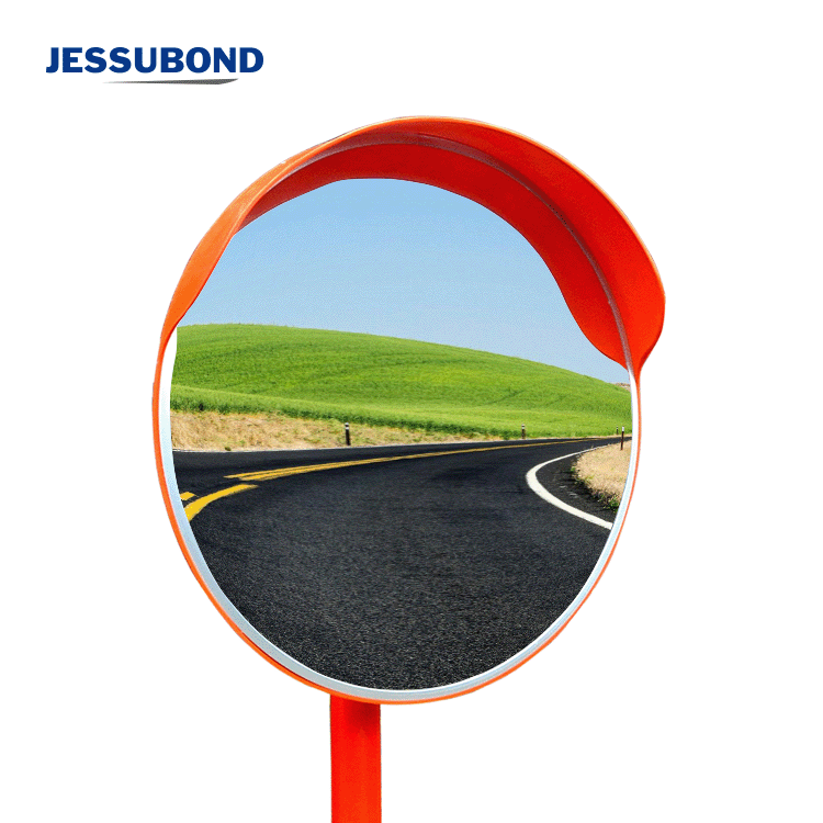 JESSUBOND Hot Sale 80 Cm  Round Acrylic Shatterproof Plastic Outdoor Road Traffic Convex Pc Mirror Safety