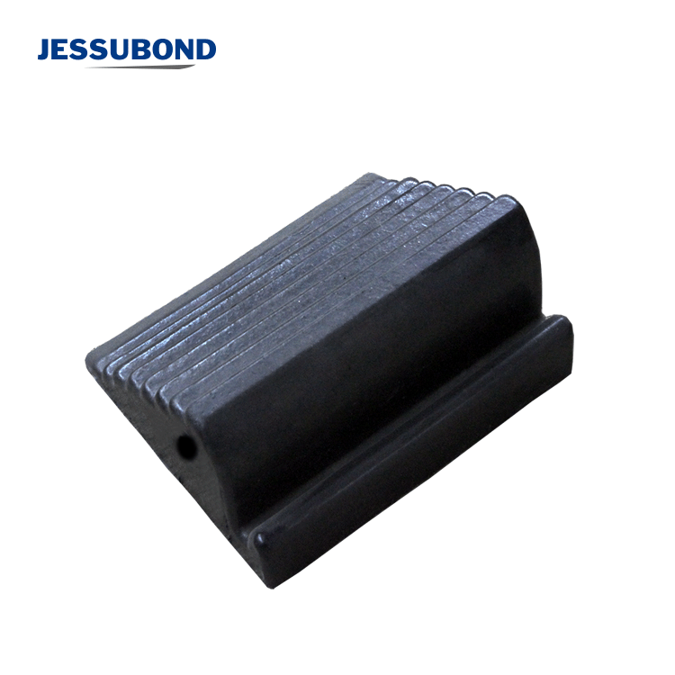 Jessubond Heavy Duty Polyurethane Truck Stopper Rubber Wheel Stop Chock Block