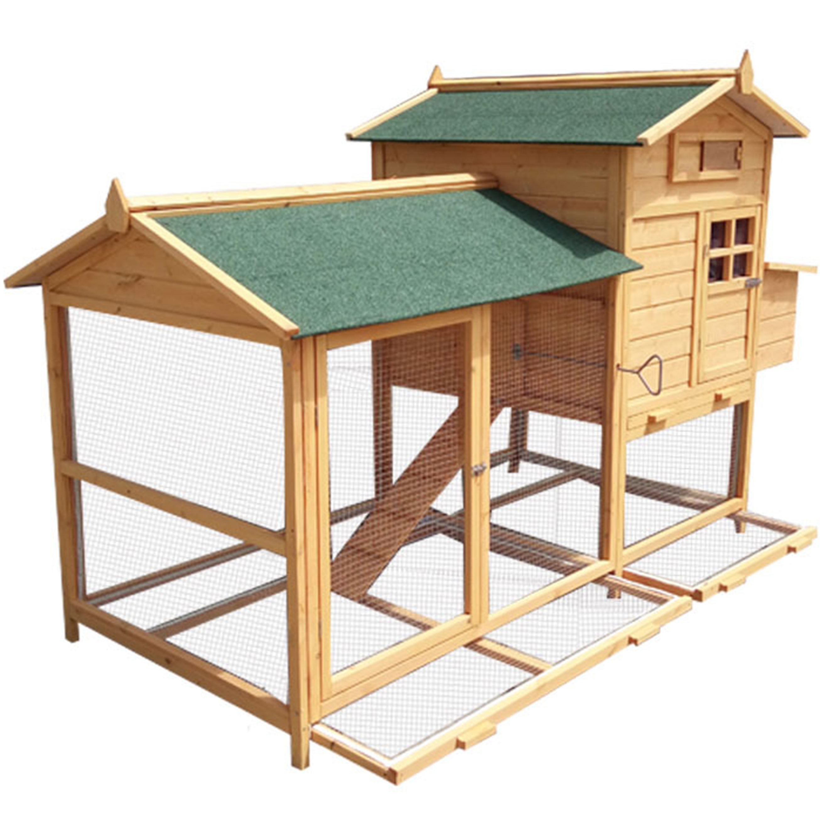 Outdoor chicken cage chicken nest pet house pigeon cage wooden cat house sunscreen big rabbit cage