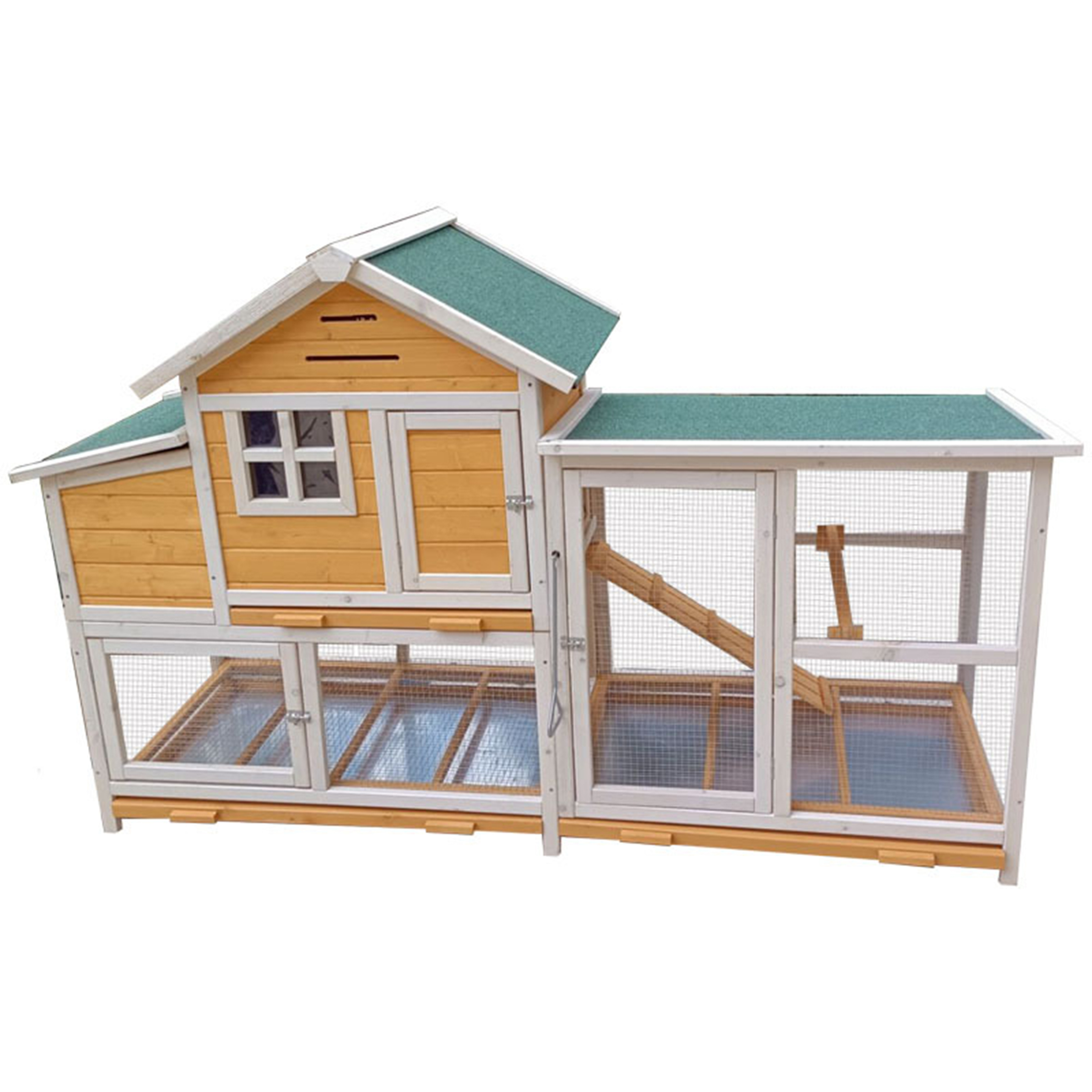 Outdoor chicken cage chicken nest pet house pigeon cage wooden cat house sunscreen big rabbit cage