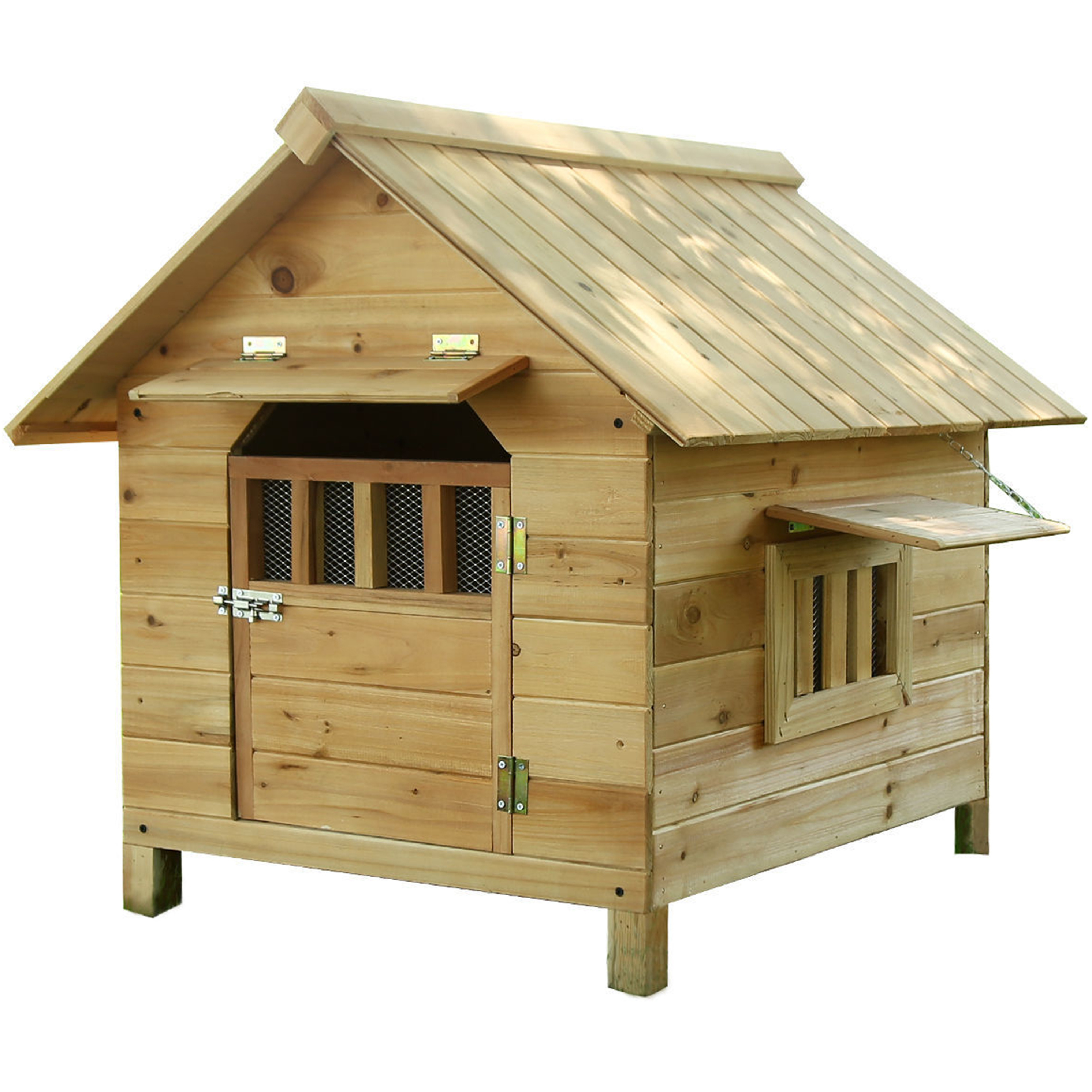 wholesale outdoor solid wood dog house pet dog cage wooden puppy nest 4 seasons universal Dog Cage Kennel