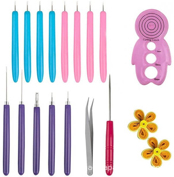 2024 New Customized Paper Quilling Craft Great Paper Quilling Kit with paper Strips and Quilling Tools and Storage Box