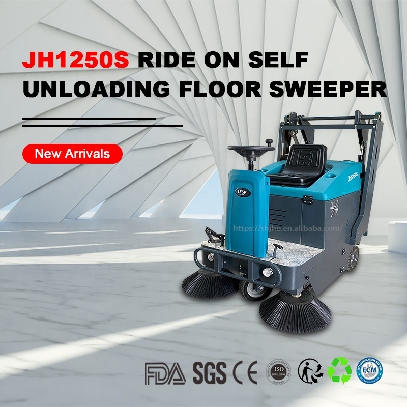 LESP JH1250 CE certificate cleaning machine street sweeper machine