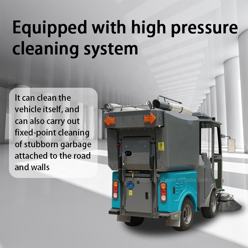 JH8 Ride-on battery electric operated road floor sweeper