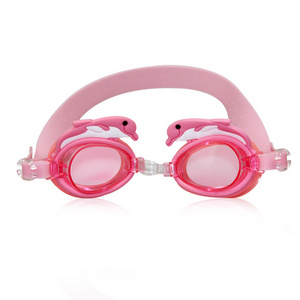 Jheyewear cartoon funny wide view cute sports animal design kids swimming goggles UV400